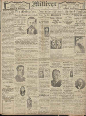 Milliyet Gazetesi 7 Temmuz 1929 kapağı