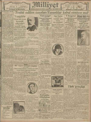 Milliyet Gazetesi 11 Temmuz 1929 kapağı