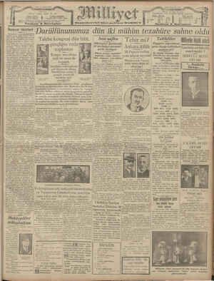 Milliyet Gazetesi 12 Temmuz 1929 kapağı