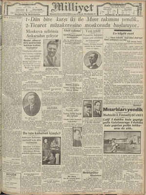 Milliyet Gazetesi 29 Temmuz 1929 kapağı