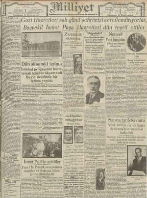 Milliyet Gazetesi 4 Ağustos 1929 kapağı
