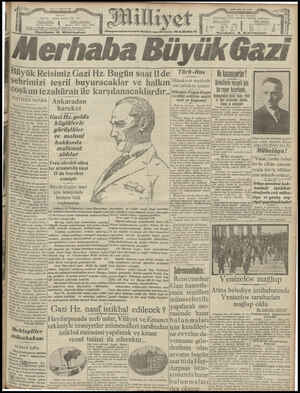 Milliyet Gazetesi 6 Ağustos 1929 kapağı