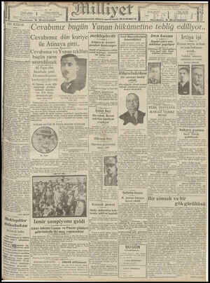 Milliyet Gazetesi 8 Ağustos 1929 kapağı