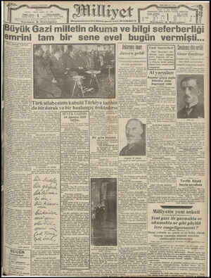 Milliyet Gazetesi 10 Ağustos 1929 kapağı