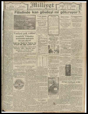 Milliyet Gazetesi 29 Ağustos 1929 kapağı