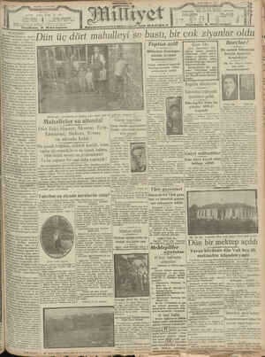 Milliyet Gazetesi 4 Eylül 1929 kapağı