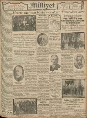 Milliyet Gazetesi 5 Eylül 1929 kapağı
