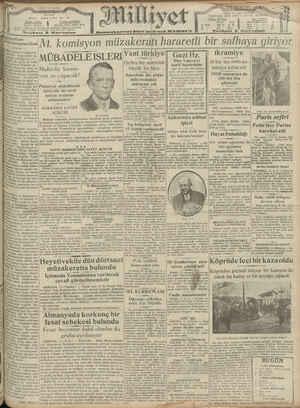 Milliyet Gazetesi 13 Eylül 1929 kapağı