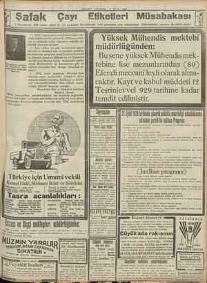    Şafak Çayı Etiketleri Müsabakası || I Teşrinievel 929 Cuma günü 9 - 12 ve kadar Beyoğlunda Asri sinemada icra olunacaktır .