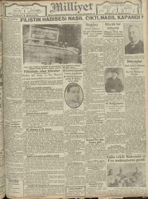 Milliyet Gazetesi 16 Eylül 1929 kapağı