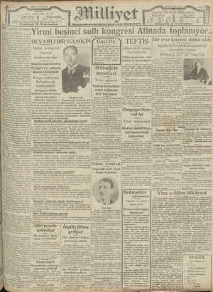 Milliyet Gazetesi 19 Eylül 1929 kapağı