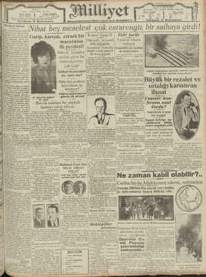 Milliyet Gazetesi 29 Eylül 1929 kapağı
