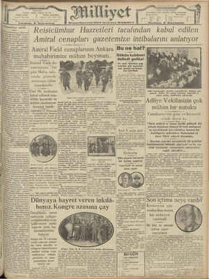 Milliyet Gazetesi 16 Ekim 1929 kapağı