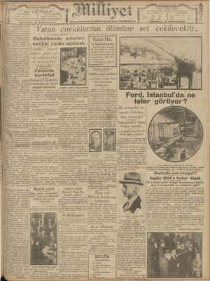 Milliyet Gazetesi 23 Ekim 1929 kapağı