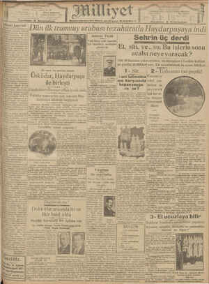 Milliyet Gazetesi 25 Ekim 1929 kapağı