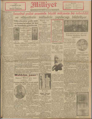 Milliyet Gazetesi 5 Kasım 1929 kapağı