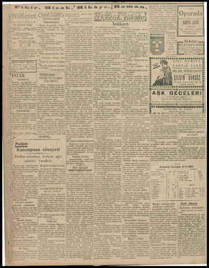  y , Merİ vi YARSI Şw & Asrın Ümdesi “Milliyet” tir 10 ŞUBAT 1930 AREHANE — Ankara caddesi | Sütunlarına pek meraklı olan Yb.