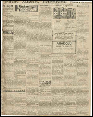  Milliyet 'Zânn ümdesi “Milliyet” tir HAZİRAN 1930 TAPAREHANE — Ankara caddesi Telgraf adresi: Milliyet, İs- T4 yal Telefon
