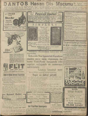    ö EYLUN. 1931 > 1 Bir harikai san'at ip A yi T O Ss “Hasan Dis ği olup ZO kuruştul işleri 100 sene yaşatır, çörümekten...