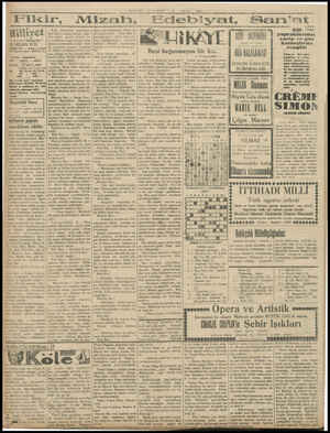  Fikir, Milliyet çin üzme desi “Milliyettir” 75 NISAN 1931 AREHANE — Ankara enddesi| <V0 Telgraf adresi: Milliyet, Ta “Telefon