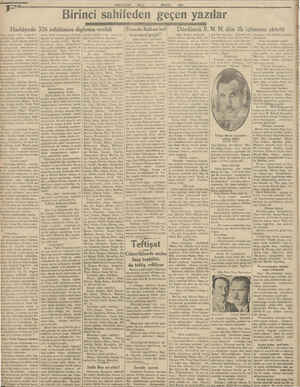    MİLLİYET SALI 5 MAYIS “Birinci sahifeden geçen yazılar 1931 Harbiyede 326 zabitimize diploma verildi (Baş tarafı !inci...