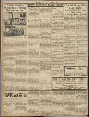  Mersinde de Türkçe bilmeyenler var! 'İ Mersinde Bereket fabrikası, müstahdemini ve sahibi i vir MERSİN : — Mersinde çek...