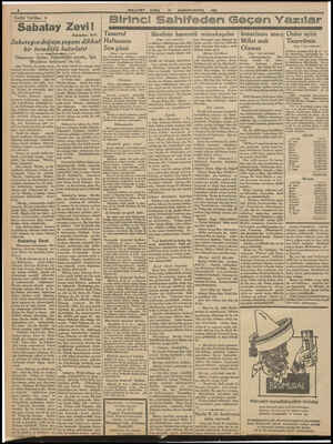  Tarihi Tefrika : 4 Sabatay Zevi! Nakleden : R.N. 18 KANUNUEVYEL 1991 Birinci Sahifeden Geçen Yazılar asarruf Sabatayın doğuşu