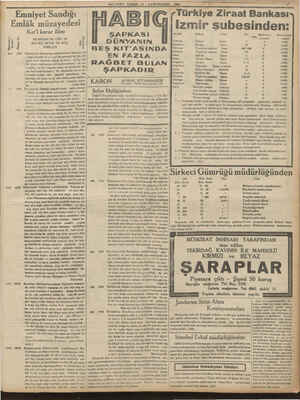    PE MİLLİYET PAZAR 3$i KANUNUSANI 1932 izmir şubesinden: Mevkii Sokağı Cinsi No, Müdevver o Muhammen > kiymet bedeli Karataş
