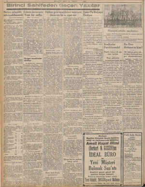    MILU $YET SALI “10 “MAYIS irinci Sahifeden Geçen Yaz 1932 Netice anlaşıldı: solcenahkazandı (Başı birinci sahifede| sama