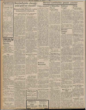  Milliyet Asrin umdesi “MİLLİYET” tr 26 MAYIS 1932 Idarehüne: Ankara caddesi, 100 No. Telgraf aöresi: Ist. Milliyet Telefon