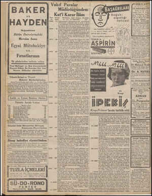  , , iy " ,d b b b 1 b » e » ” , ” r r p h m pi z —.mer BESESEK MresUraorssu US MM en BAKER HAYDEN Mağazalarının Bütün...