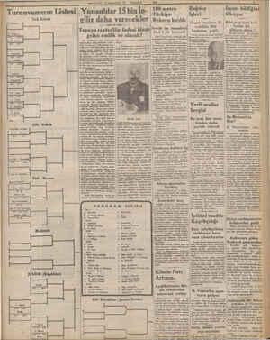    Turnuvamızın Listesi | Yunanlıl MİLLİYET, “CUMARTESİ 3. ZEMMUZ... 182. —— Tapuya raptedilip iadesi lâzım > 10, ei b...