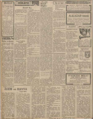    Billiyet Asrın umdesi «MİLLİYET» tr 22 T.SANİ 1932 İdarehane: Ankara esddesi, 100 Ne. Telgraf adresi: İst, Milliyet Telefon