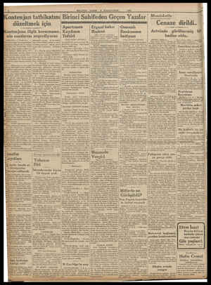  1933 ontenjan tatbikatını! Birinci Sahifeden Geçen Yazıla .. ...* | A EEE ın düzeltmek IÇ Apartıman Ergani bakır Kaydının...