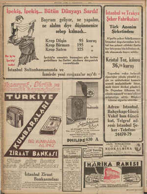    8 MİLLİYET CUMA 13 KANUNUSANI 1933 | mmm mmm mama a A AAA a m mmammm AAA m AR «ii J Bayram geliyor, ne yapalım, ne alalim