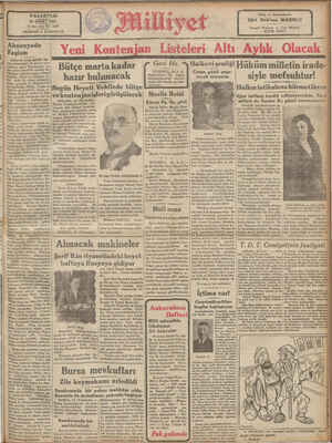    Almanyada . Faşizm Hitler'in yirmi günlük ida- Tesi göstermiştir ki geçen ayın sonuncu günü vu- kun gelen tebeddül alelâde