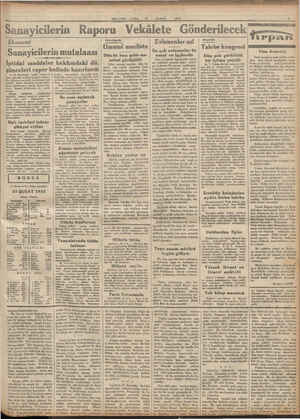        Mi... Sanayicilerin Rap MİLLİYET 24 BAT 1933 oru Vekâlete Gönderilecek Ekonomi Sanayicilerin mutalaası İptidai maddeler