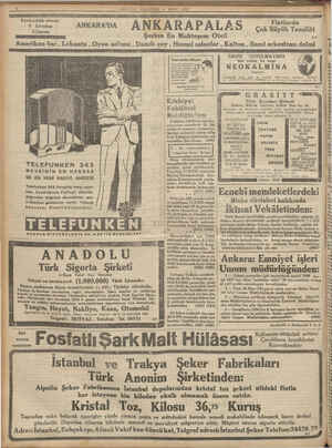    5 MİLLİYET PAZARTESİ 6 MART 1933 ' a e m m amm RE m ar A A a silinim” o ANKARADA ANKARAPALAS çenem mma Şarkın En Muhteşem