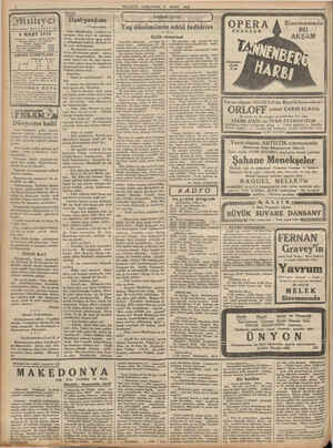    illiyet 8 MART 1933 İderehane ; Ankara caddesi, 100 No. adresi ; İst, Milliyet eleton | Telgraf T. Numaraları: Başmuharrir
