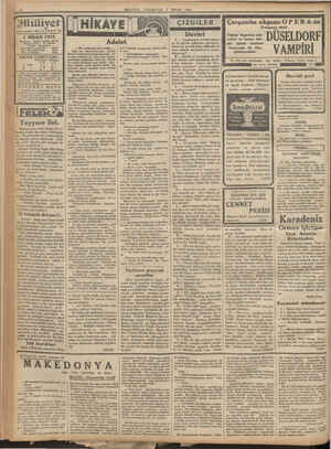    gitlilliyet 3 NİSAN 1933 Idarehana : Ankara eaddesi, 100 No. Telgraf söresi < İst Milliyet Telefon Numaraları: Başmuharrir
