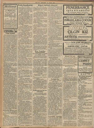    a A m Jililliyet Asrın umdesi “MİLLİYE T”ör. ———— 13 NİSAN 1933 İdarahane ; Ankara caddesi, 100 Ne, Telgraf sdresi : İst,