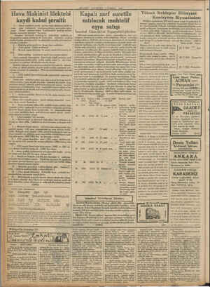      1933 MILLIYET PAZARTESİ 3 TEMMUZ © Hava Makinist Mektebi | ğ Gi 1 || O kaydi kabul şeraiti: : 1 — İkinci maddede yazılı.