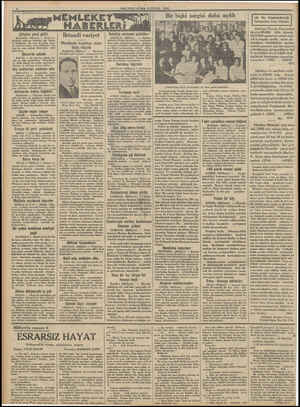  MİLLİYET CUMA 8 EYLUL 1933 Bir biçki sergisi daha içildi MEMLEKET HABERLERİ Çiftçinin yüzü güldü Diyarbekir (Hususi) — Ziraat