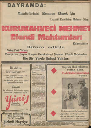     NN ni BAYRAMDA: Misafirlerinizi Memnun Etmek İçin Lezzeti Kendisine Mahsus Olan / “ KURUKARVECİ MEH Eiendi Mahtumleri...