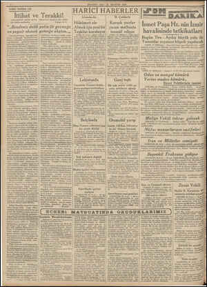  MILLIYET SALI 28 AGUSTOS 1934 TARİHİ TEFRİKA: 126 İttihat ve JİHARİCİ HABERLER| Terakki! (BAHAEDDİN ŞAKIR BEYİN BIRAKTIĞI...