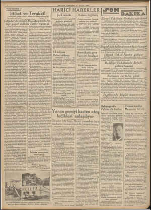  © TARİHİ TEFRİKA: 141 İttihat ve MILLIYET ÇARŞAMBA 17 EYLUL 1934 Terakki! | (BAHAEDDIN ŞAKIR BEYİN BIRAKTIĞI VESIKALARA GORE)