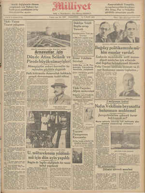 Milliyet Gazetesi 12 Kasım 1934 kapağı