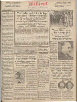 Milliyet Gazetesi 16 Kasım 1934 kapağı