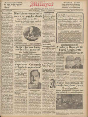 Milliyet Gazetesi 18 Kasım 1934 kapağı