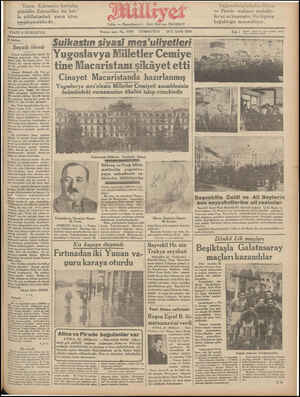 Milliyet Gazetesi 24 Kasım 1934 kapağı
